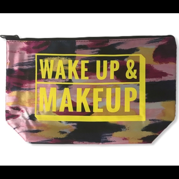 Abstract Watercolor Decal Makeup Bag - Picture 1 of 6